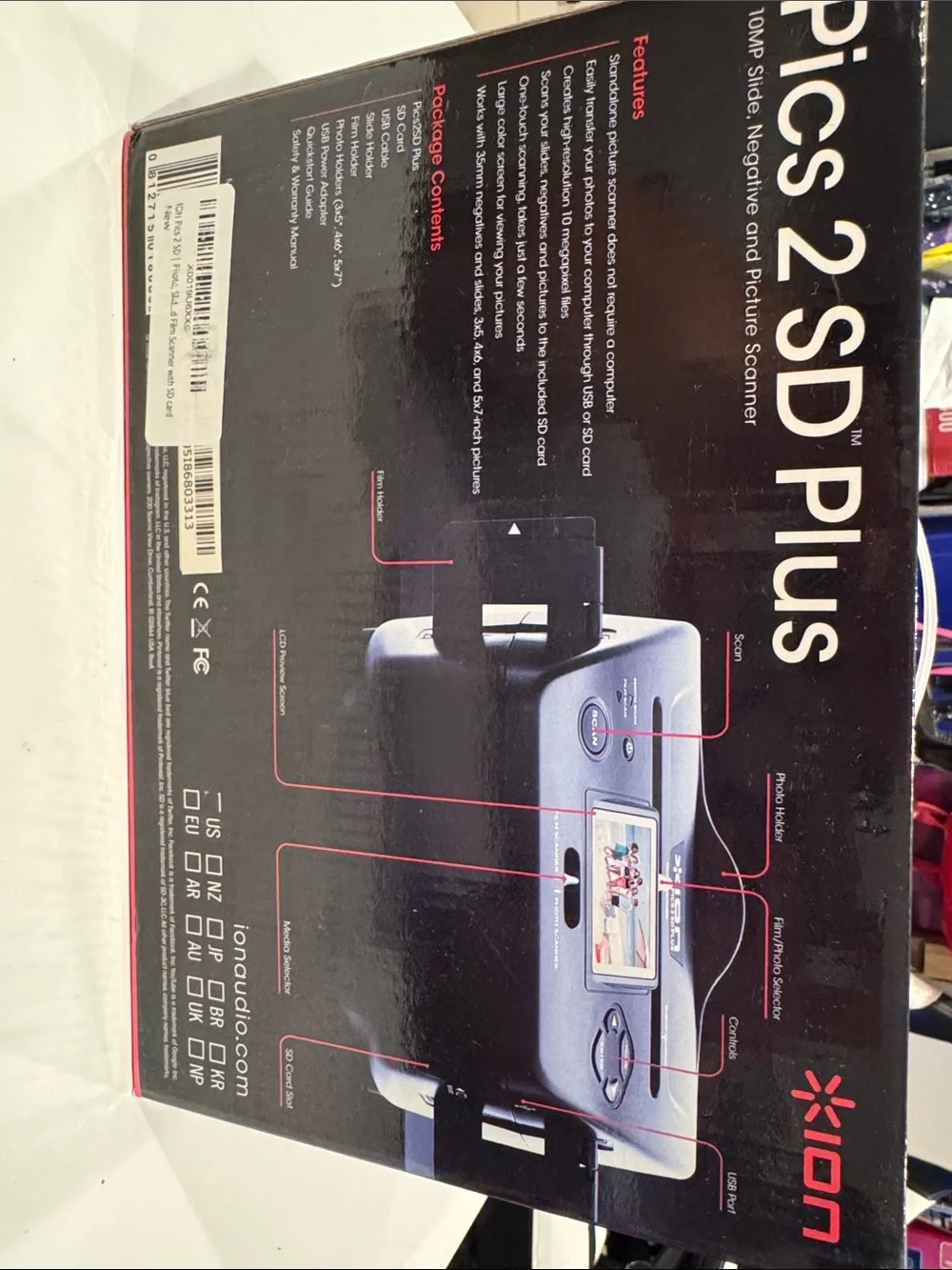Pics 2 SD Plus Photo & Slide Scanner - Black